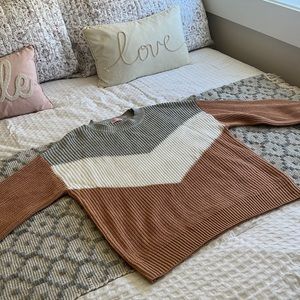 Women’s Chevron Sweater Pink Lily